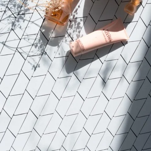 Fond photo carreaux zigzag