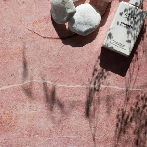 Fond photo béton rose